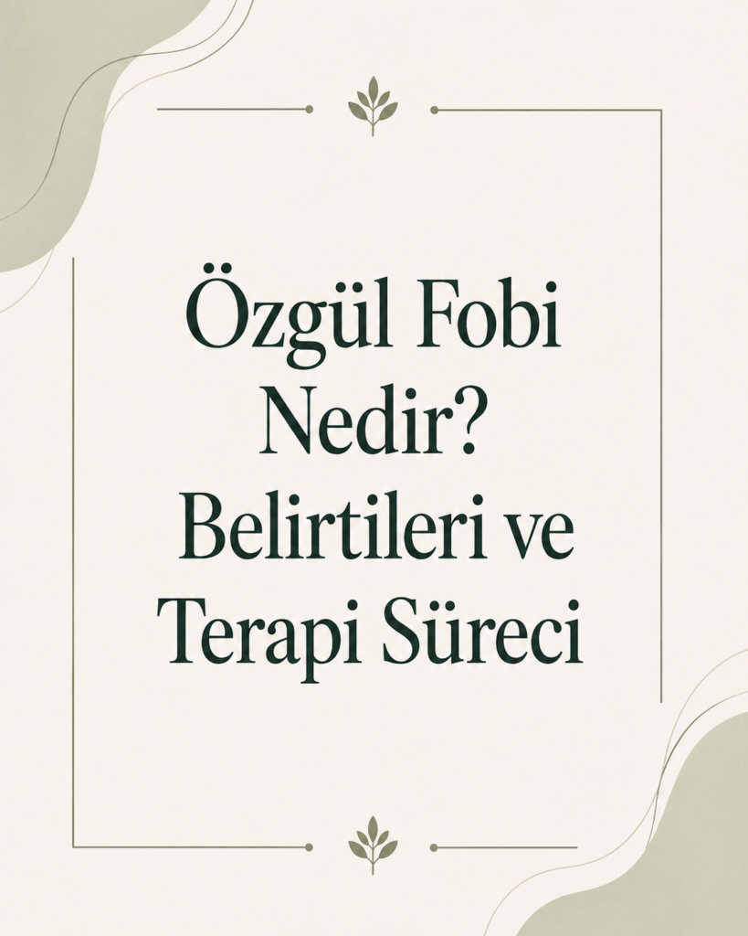 Özgül Fobi Nedir? Belirtileri ve Terapi Süreci Özgül fobi nedir