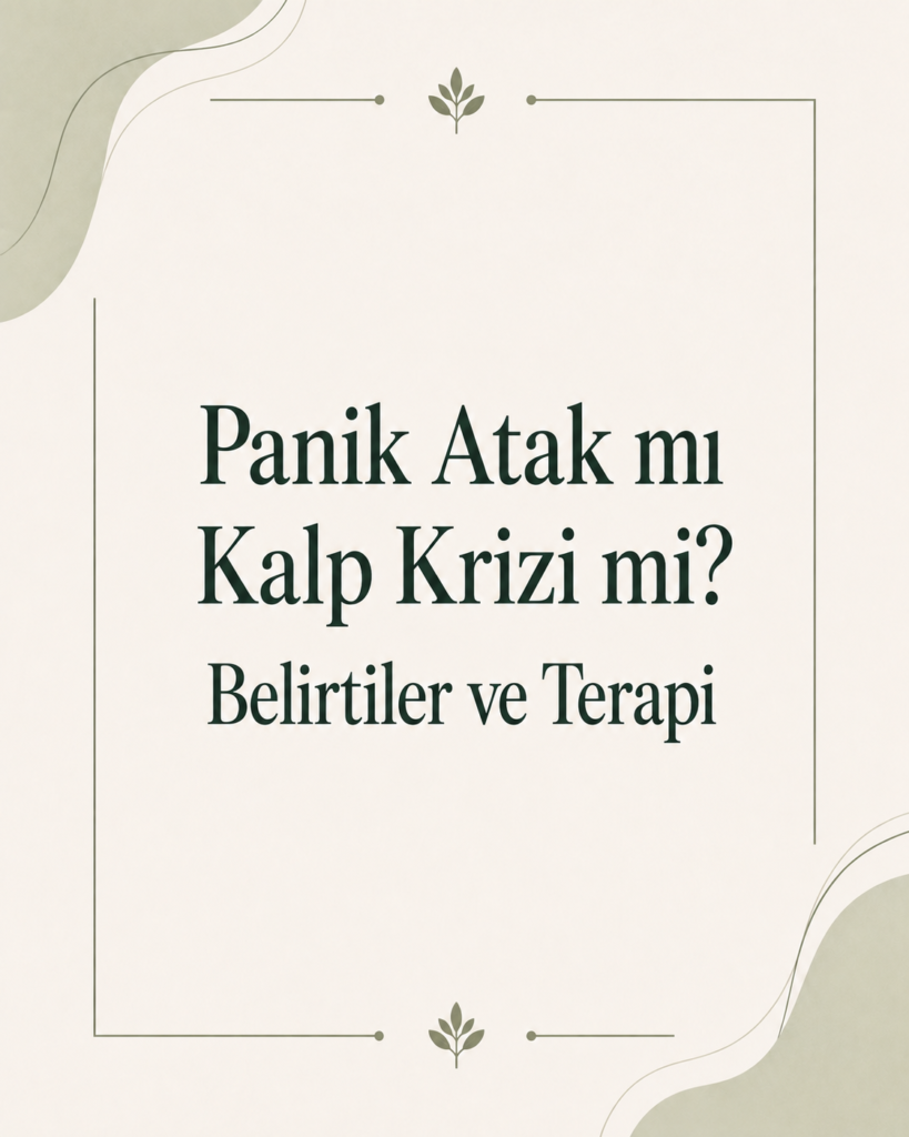 Panik Atak mı Kalp Krizi mi? Belirtiler ve Terapi panik atak mı kalp krizi mi